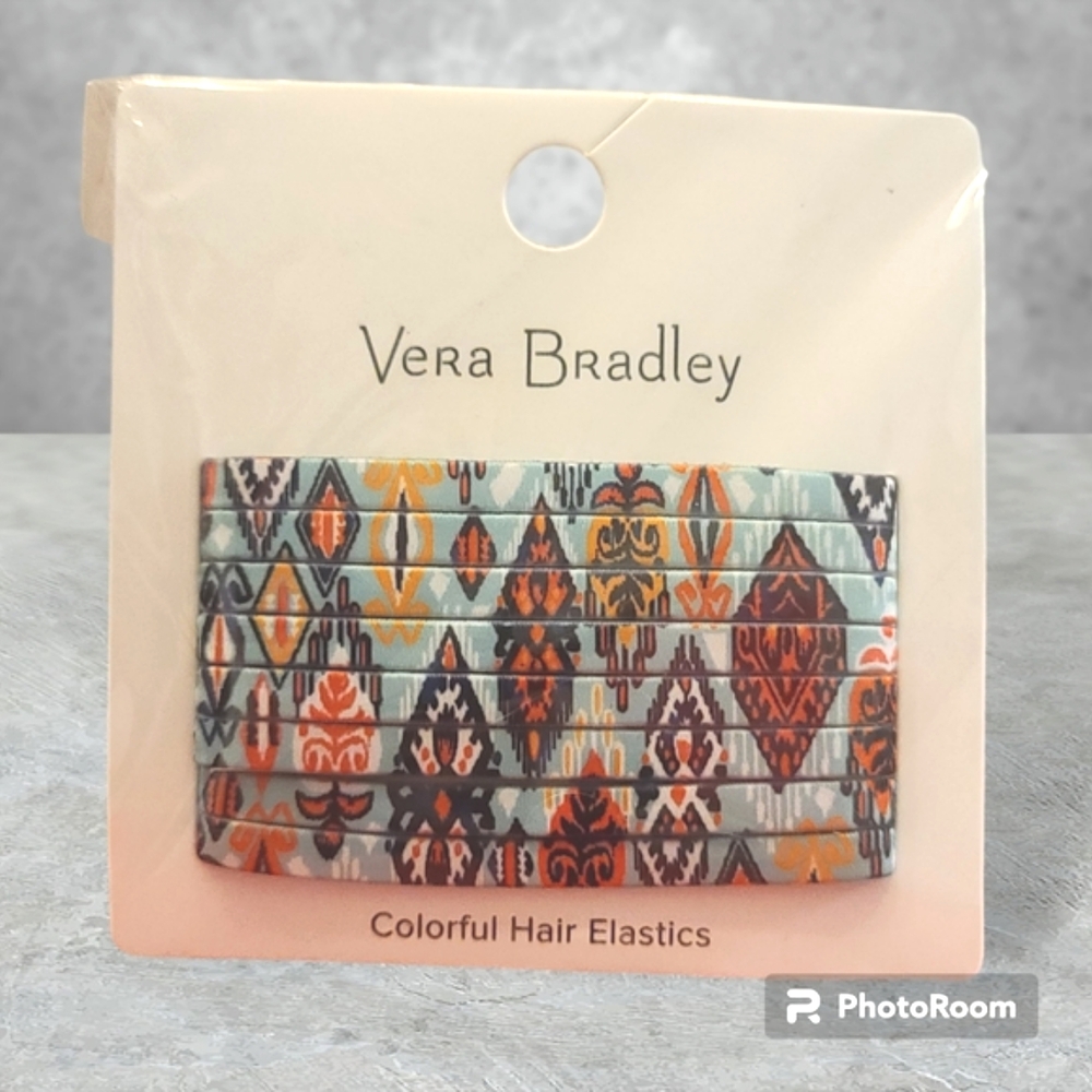 Vintage Vera Bradley Hair Elastics 10 Count